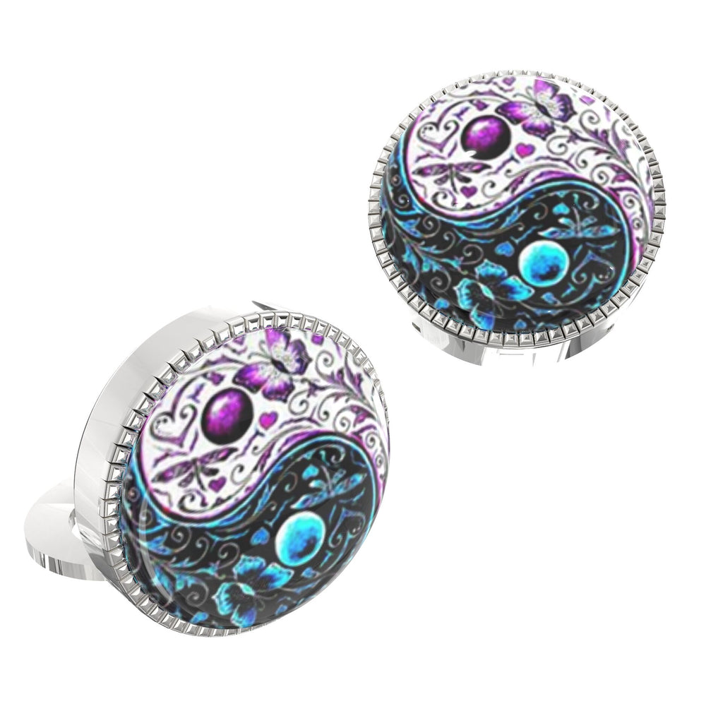 Balance of Life Button Covers – Cufflinks Style Shirt Accessories