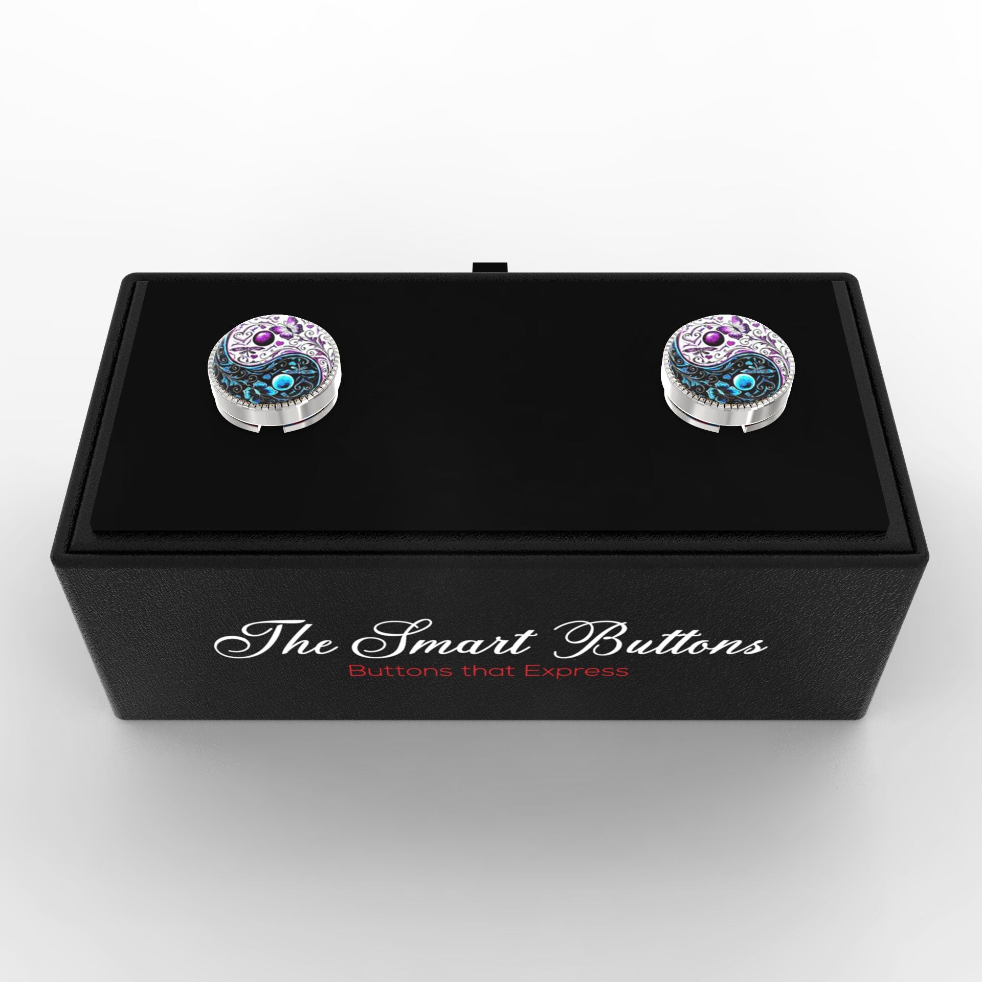Balance of Life Button Covers – Cufflinks Style Shirt Accessories