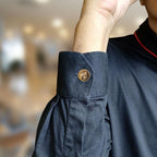 Yin & Yang Floral Button Covers – Cufflinks Style Shirt Accessories