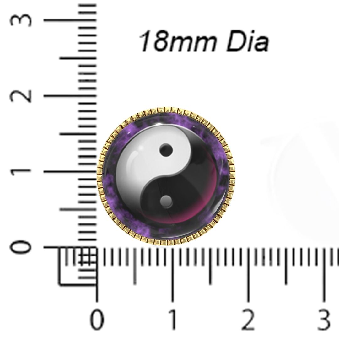 Balance Yin & Yang Button Covers – Cufflinks Style Shirt Accessories