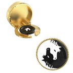 Twin Horses Yin & Yang Button Covers – Cufflinks Style Shirt Accessories