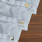Twin Horses Yin & Yang Button Covers – Cufflinks Style Shirt Accessories
