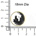 Twin Horses Yin & Yang Button Covers – Cufflinks Style Shirt Accessories