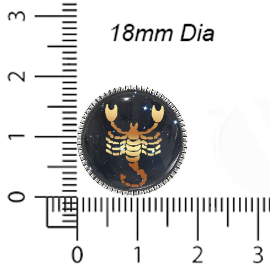 Scorpio Zodiac Button Covers – Cufflinks Style Shirt Accessories