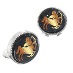 Sagittarius Zodiac Button Covers – Cufflinks Style Shirt Accessories