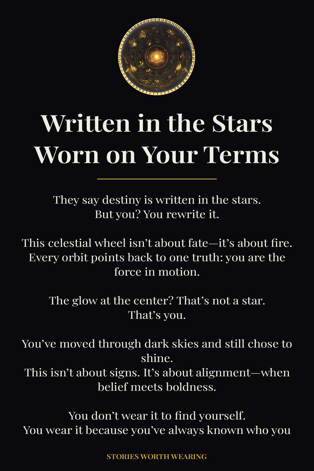 Written in the Stars, Worn on Your Terms Button Covers – Cufflinks Style Shirt Accessories