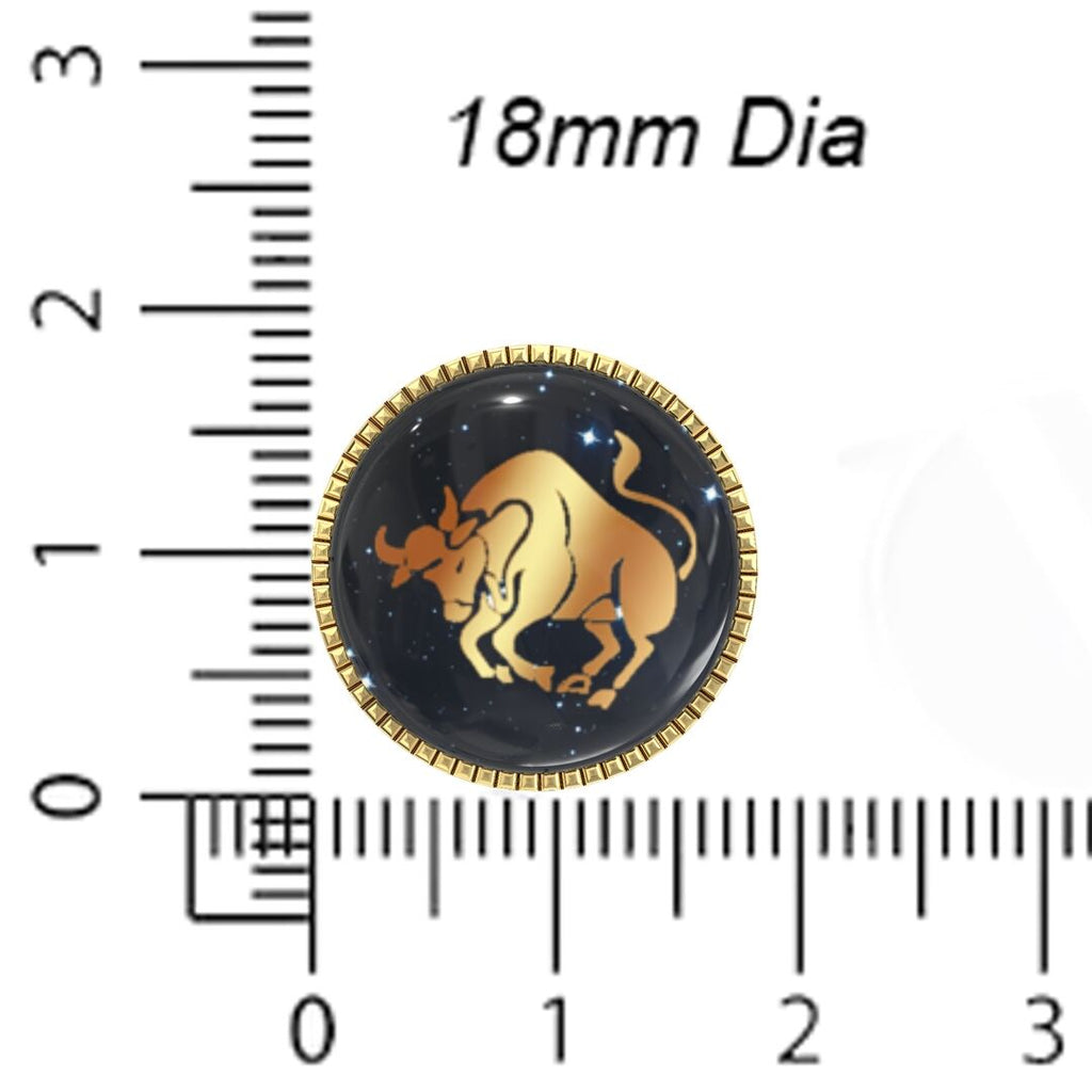 Taurus Zodiac Button Covers – Cufflinks Style Shirt Accessories