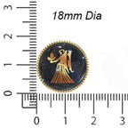 Virgo Zodiac Button Covers – Cufflinks Style Shirt Accessories