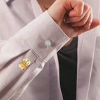 Colourful Wave Button Covers – Cufflinks Style Shirt Accessories