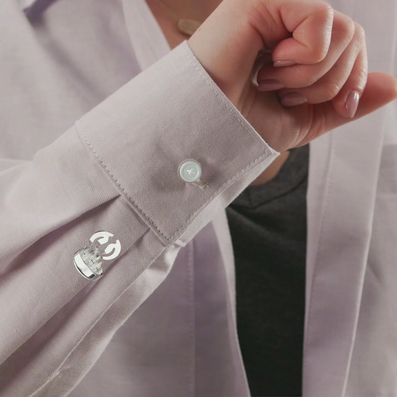 White Personalized Initials - P